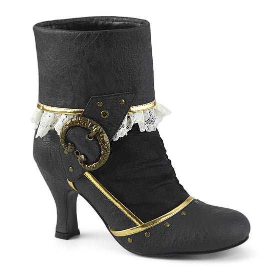 Funtasma Botas de mujer MATEY-115 BLK Microfibra de PU angustiada