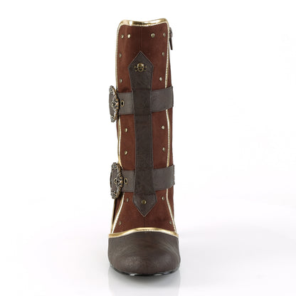 Funtasma Botas de mujer MATEY-205 Microfibra de PU angustiada marrón