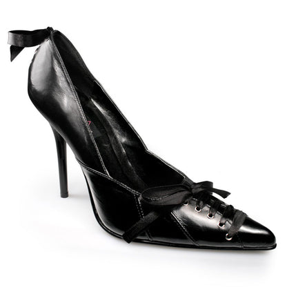Pleaser Bombas de mujer MILAN-07 Blk Cuero