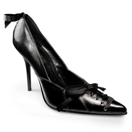 Pleaser Bombas de mujer MILAN-07 Blk Cuero