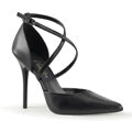 Pleaser Womens Pumps MILAN-42 Blk Leather