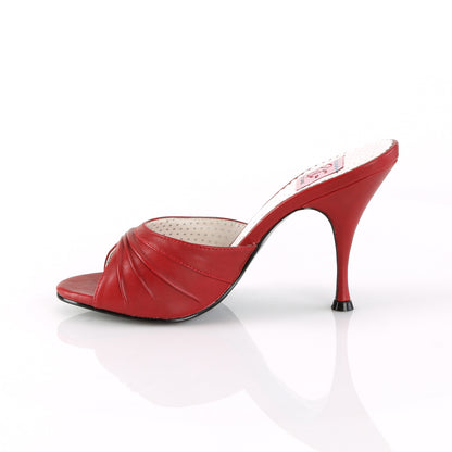 Pin Up Couture Bombas para mujer MONROE-01 Cuero Red Faux