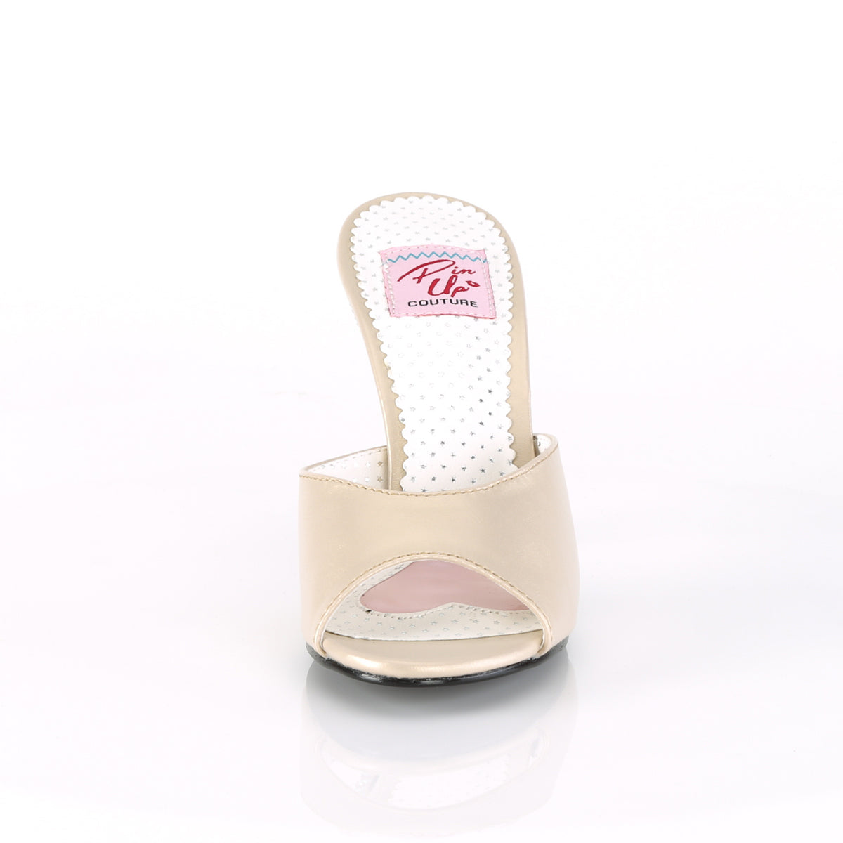 Pin Up Couture Bombas para mujer MONROE-05 Champagne Faux Cuero