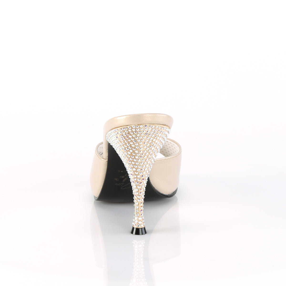 Pin Up Couture Bombas para mujer MONROE-05 Champagne Faux Cuero