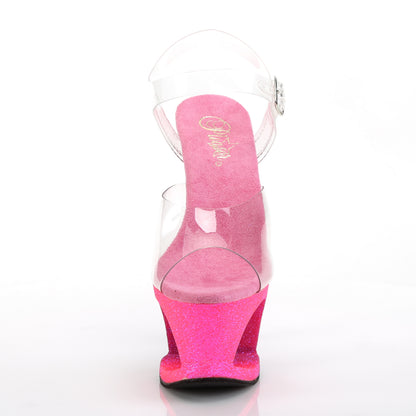 Pleaser Womens Sandals MOON-708OMBRE Clr/Pink-Lavender Ombre