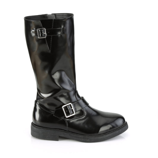 Funtasma Botas para hombre OFFICER-201 BLK NAPPA PU