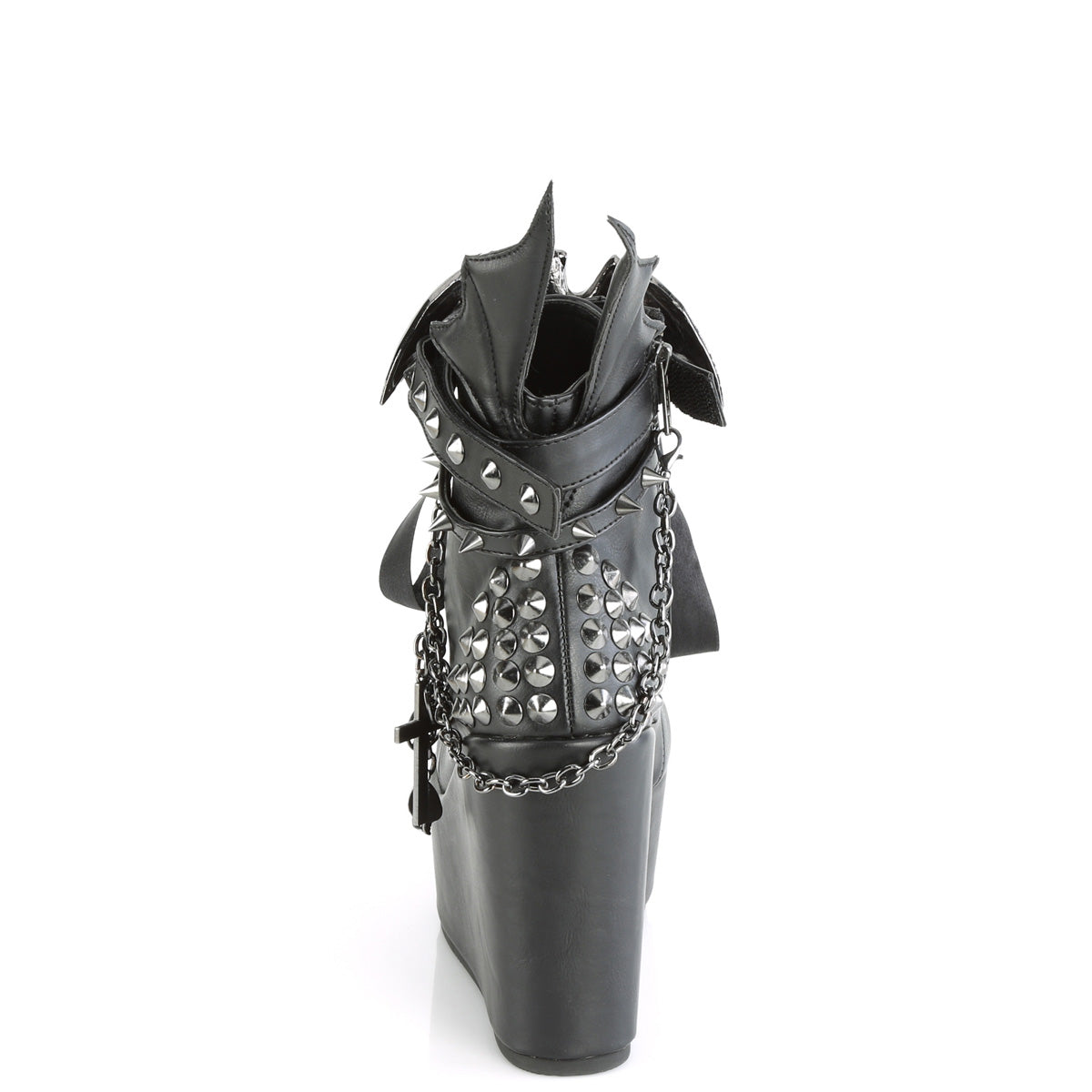 DemoniaCult  Ankle Boots POISON-107 Blk Vegan Leather
