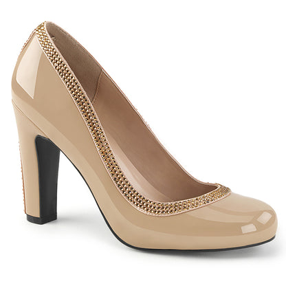 Pleaser Pink Label Bombas para mujer QUEEN-04 crema palmadita