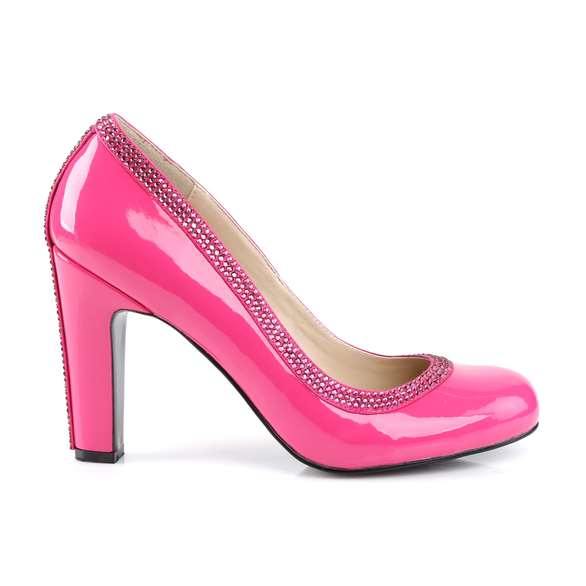 Pleaser Pink Label Bombas para mujer QUEEN-04 H. PAT rosa