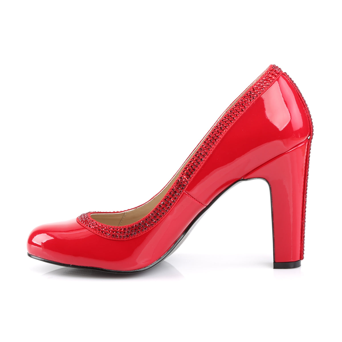 Pleaser Pink Label Bombas para mujer QUEEN-04 Red Pat