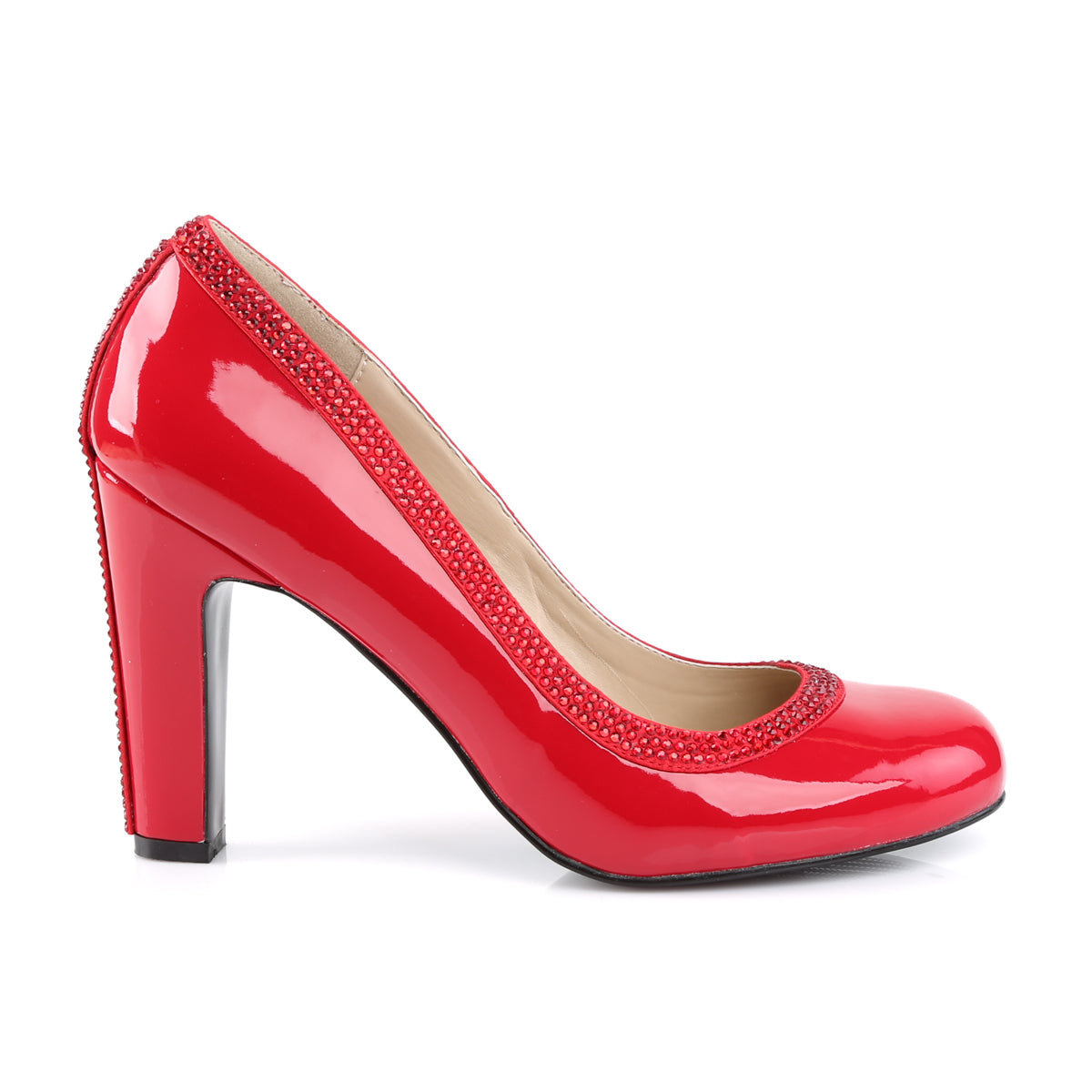Pleaser Pink Label Bombas para mujer QUEEN-04 Red Pat