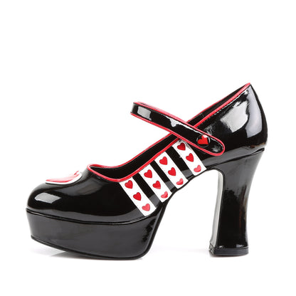 Funtasma Bombas para mujer Queen-55 BLK-WHT-RED PAT