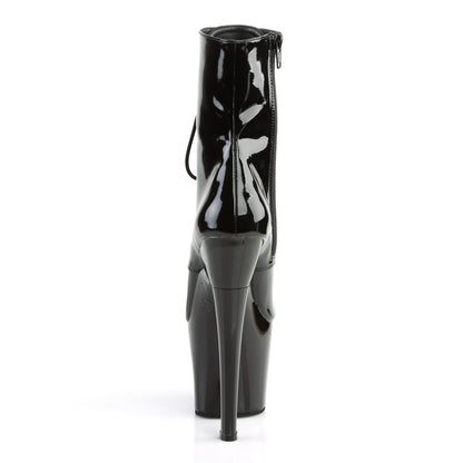 Pleaser Womens Ankle Boots RADIANT-1020 Blk Pat/Blk