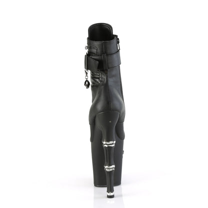 Pleaser  Botines RAPTURE-10202020STR-LT BLK Faux Leather/BLK Matte-Ruber SLV