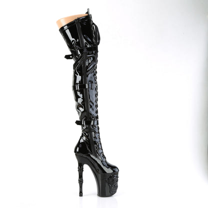 Pleaser  Botas RAPTURE-3028 blk str. Pat/BLK