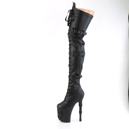 Pleaser  Botas RAPTURE-3028 blk str. Faux Leather/Blk Matte
