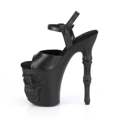 Pleaser  Sandals RAPTURE-809 Blk Faux Leather/Blk Matte