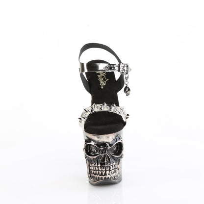 Pleaser  Sandalias RAPTURE-812-lt PEWTER TPU/Satin Pewter Chrome
