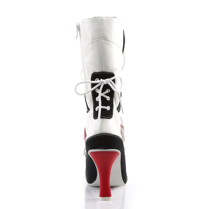 Funtasma Botas de mujer REFEREE-200 lienzo de PU-Negro blanco