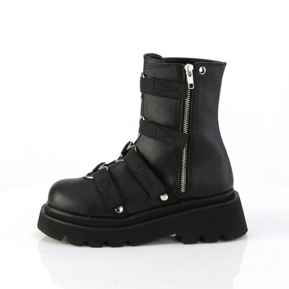 DemoniaCult  Botines RENEGADE-50 Blk Vegan Leather-Nylon