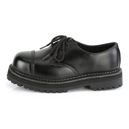 DemoniaCult Mens Boots RIOT-03 Blk Leather