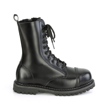 DemoniaCult Mens Boots RIOT-10 Blk Leather