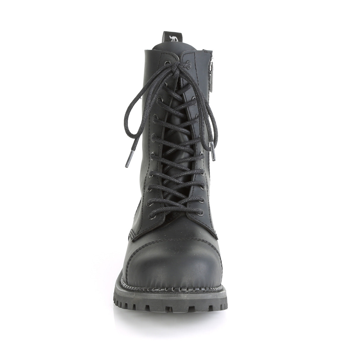 DemoniaCult Botas para hombre RIOT-10 cuero vegano blk