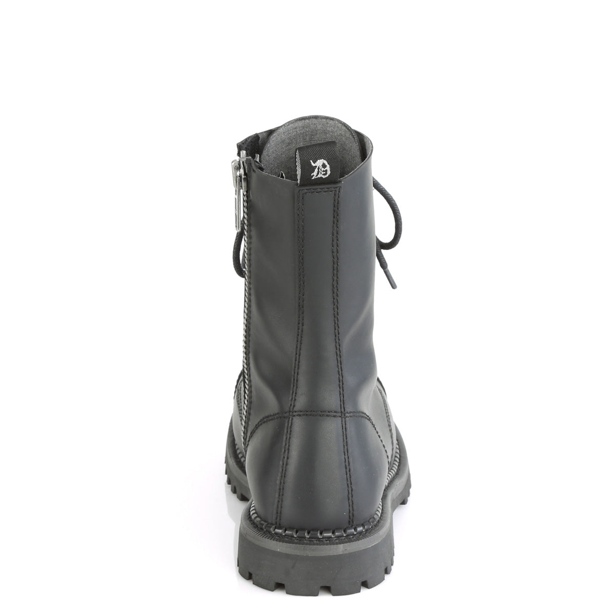 DemoniaCult Botas para hombre RIOT-10 cuero vegano blk