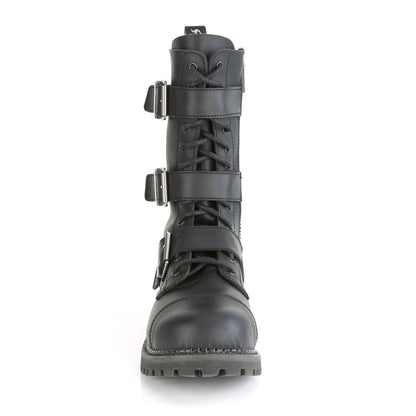 DemoniaCult Botas para hombre RIOT-12BK BLK LOOO VEGANO