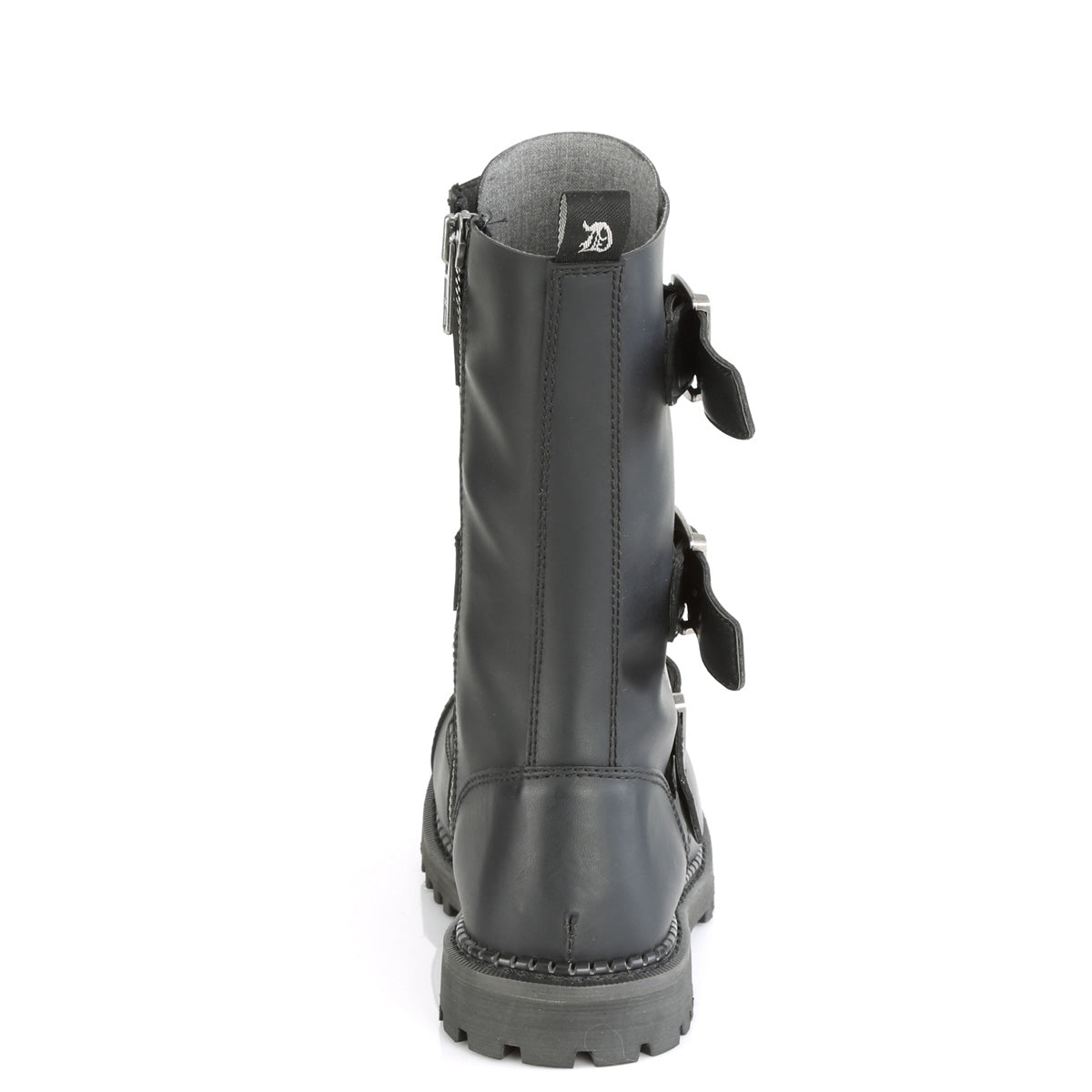 DemoniaCult Botas para hombre RIOT-12BK BLK LOOO VEGANO