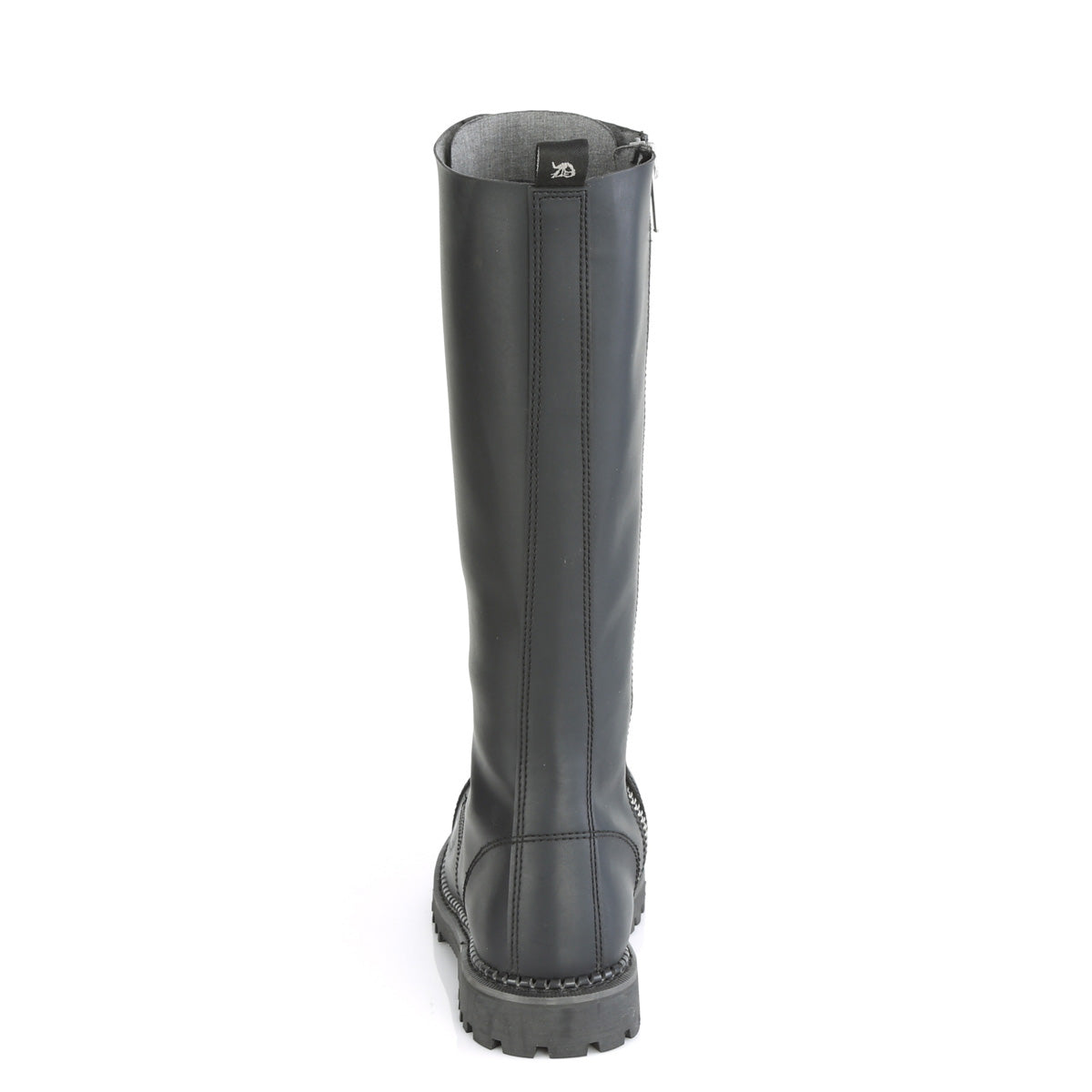 DemoniaCult Botas para hombre RIOT-20 BLK de cuero vegano