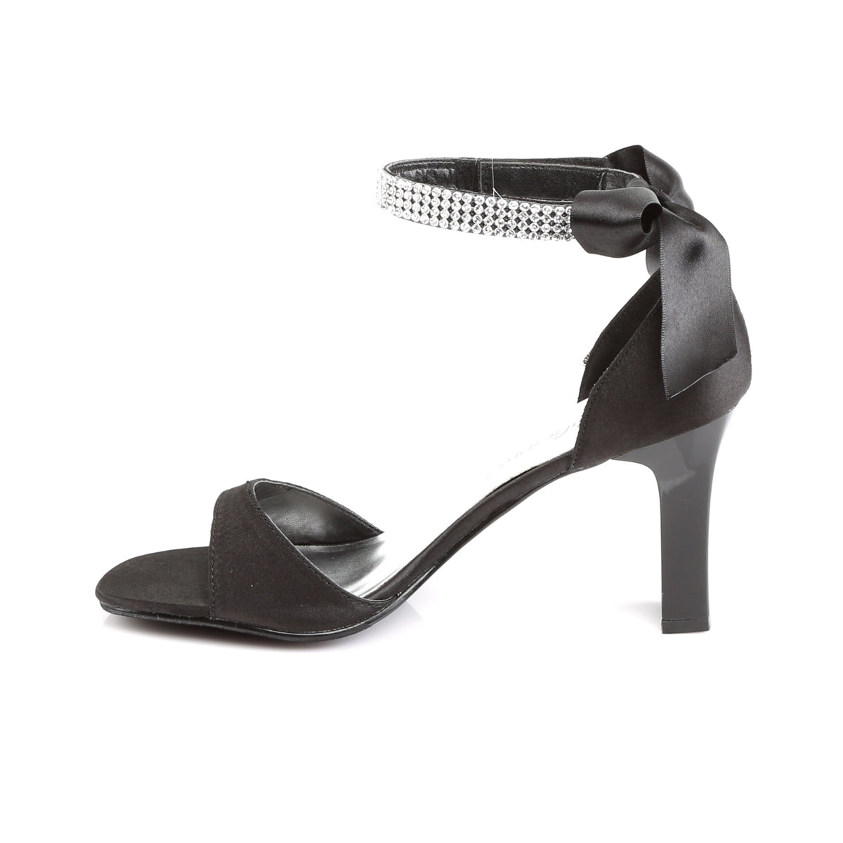 Pleaser Pink Label Bombas para mujer ROMANCE-372 BLK SATIN