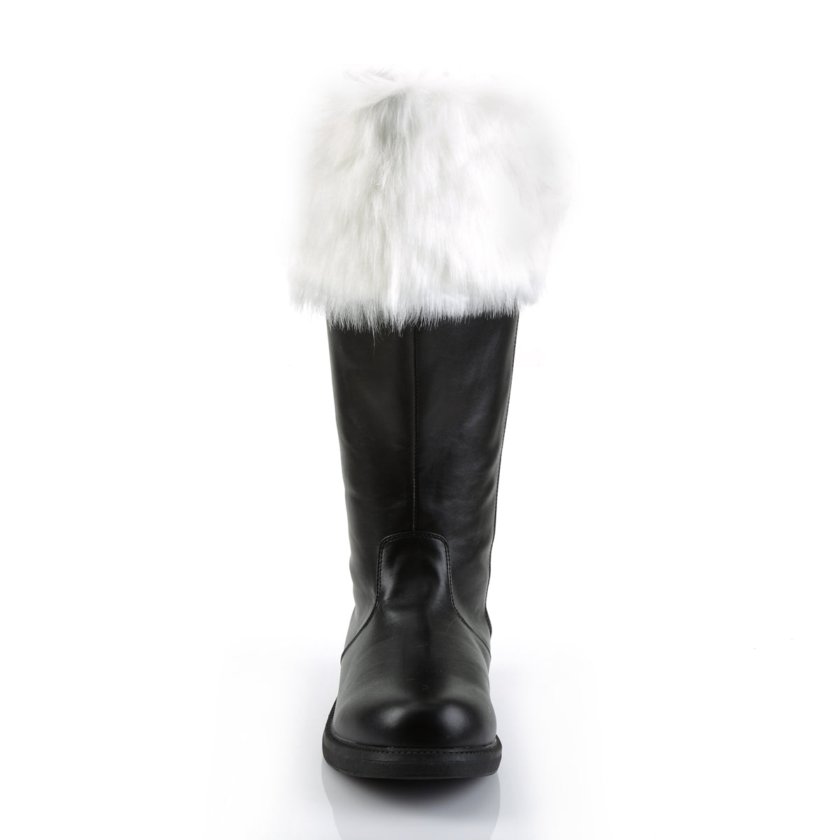 Funtasma Botas para hombre Santa-106WC BLK PU-WHT FEUX PIEL