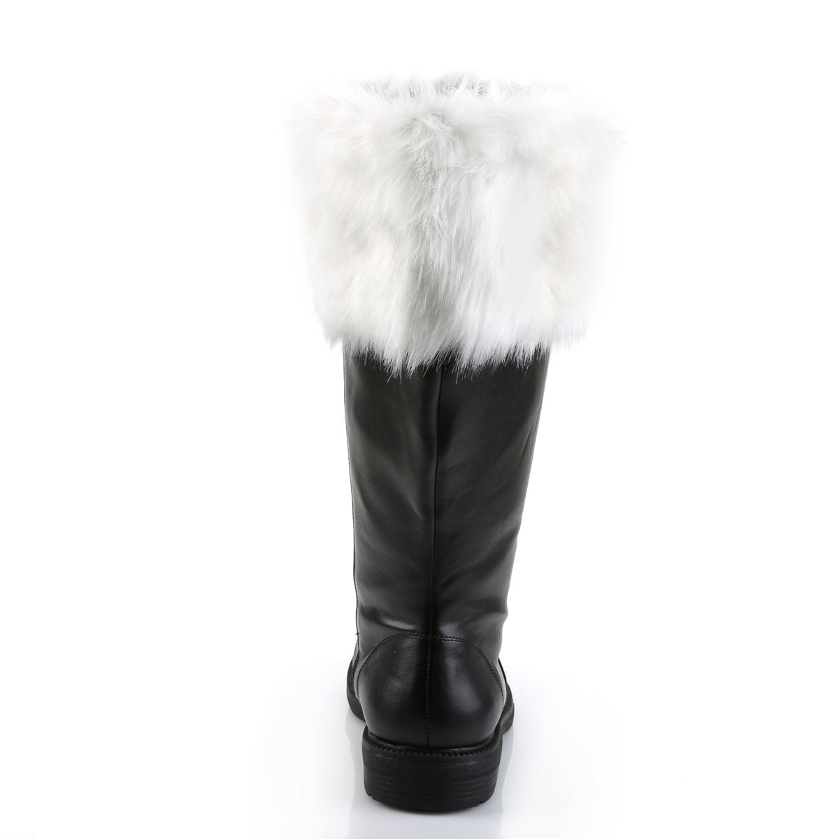 Funtasma Botas para hombre Santa-106WC BLK PU-WHT FEUX PIEL