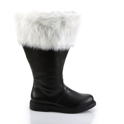 Funtasma Botas para hombre Santa-106WC BLK PU-WHT FEUX PIEL