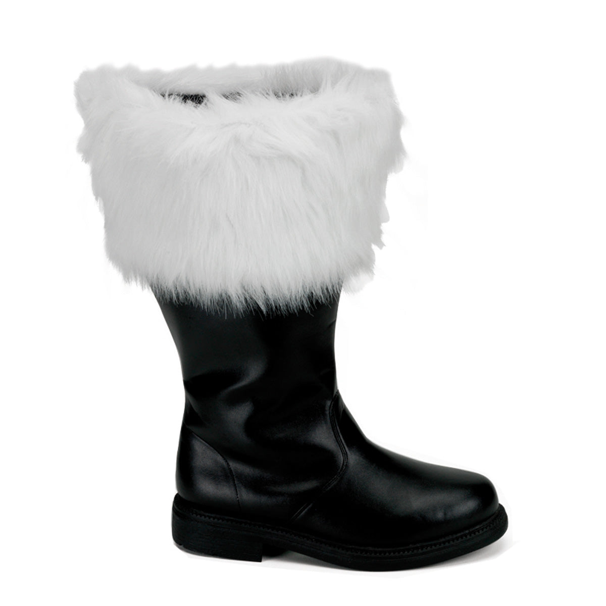Funtasma Botas para hombre Santa-106WC BLK PU-WHT FEUX PIEL