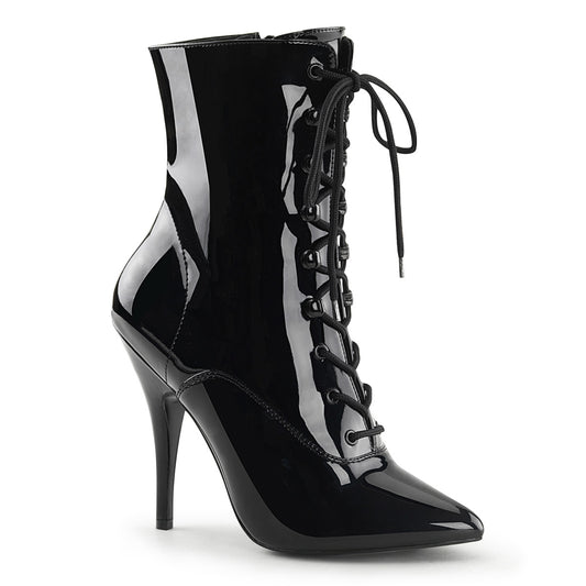 Pleaser Botas de tobillo para mujer SEDUCE-1020 BLK PAT
