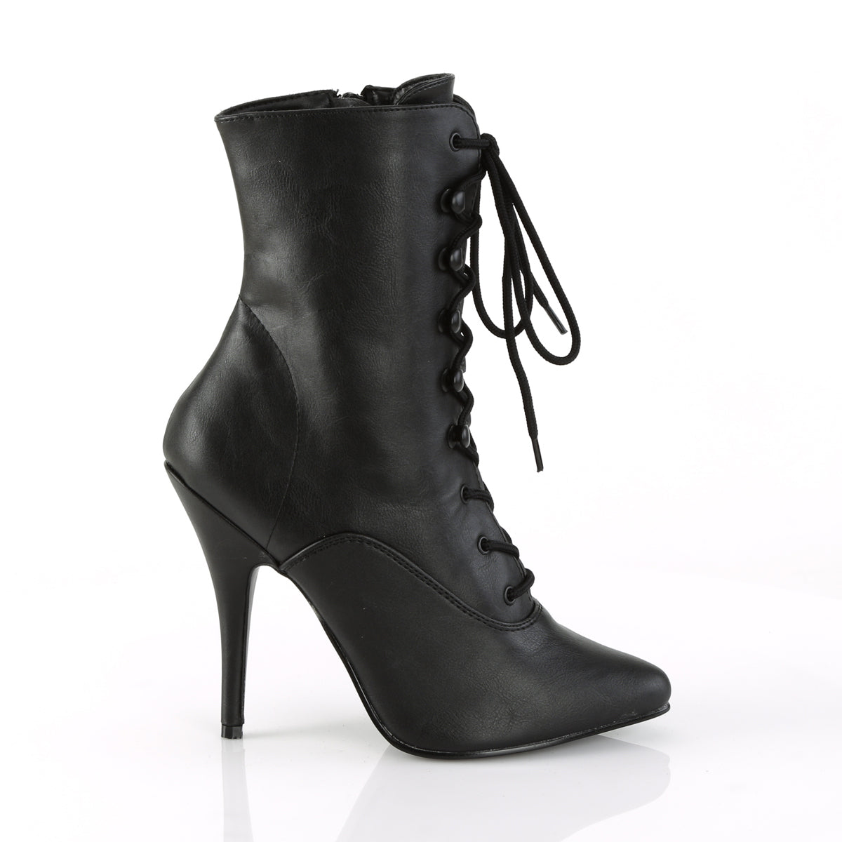 Pleaser Botas de tobillo para mujer SEDUCE-1020 Blk Faux Cuero
