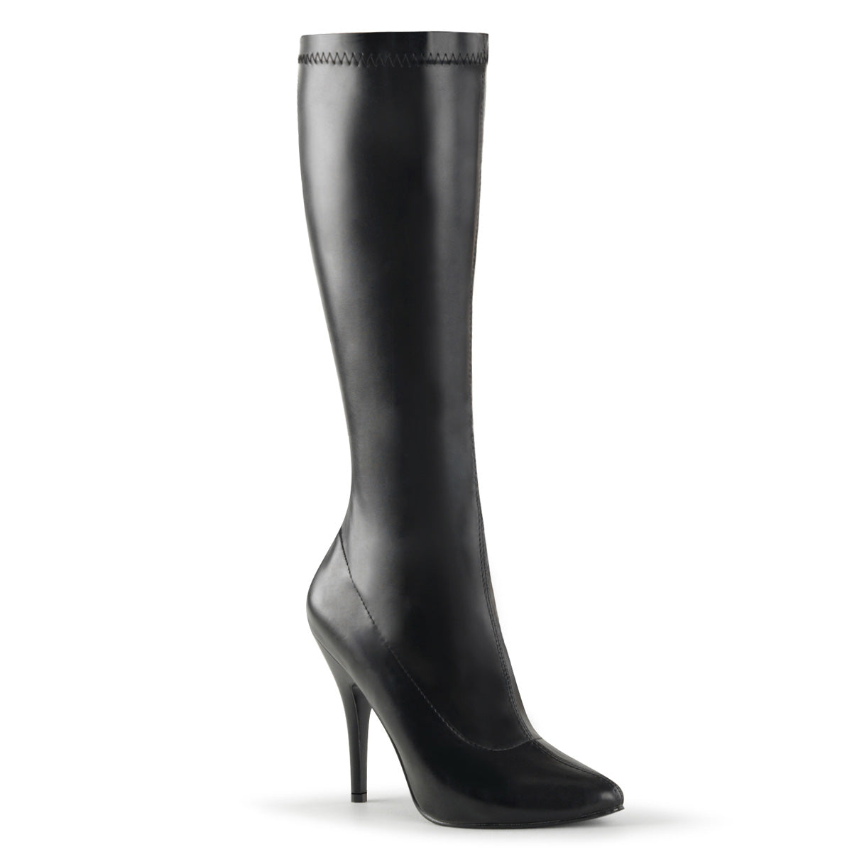 Pleaser Botas de mujer SEDUCE-2000 BLK STR Faux Cuero