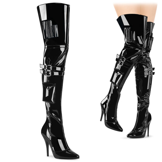 Pleaser  Boots SEDUCE-3019 Blk Pat