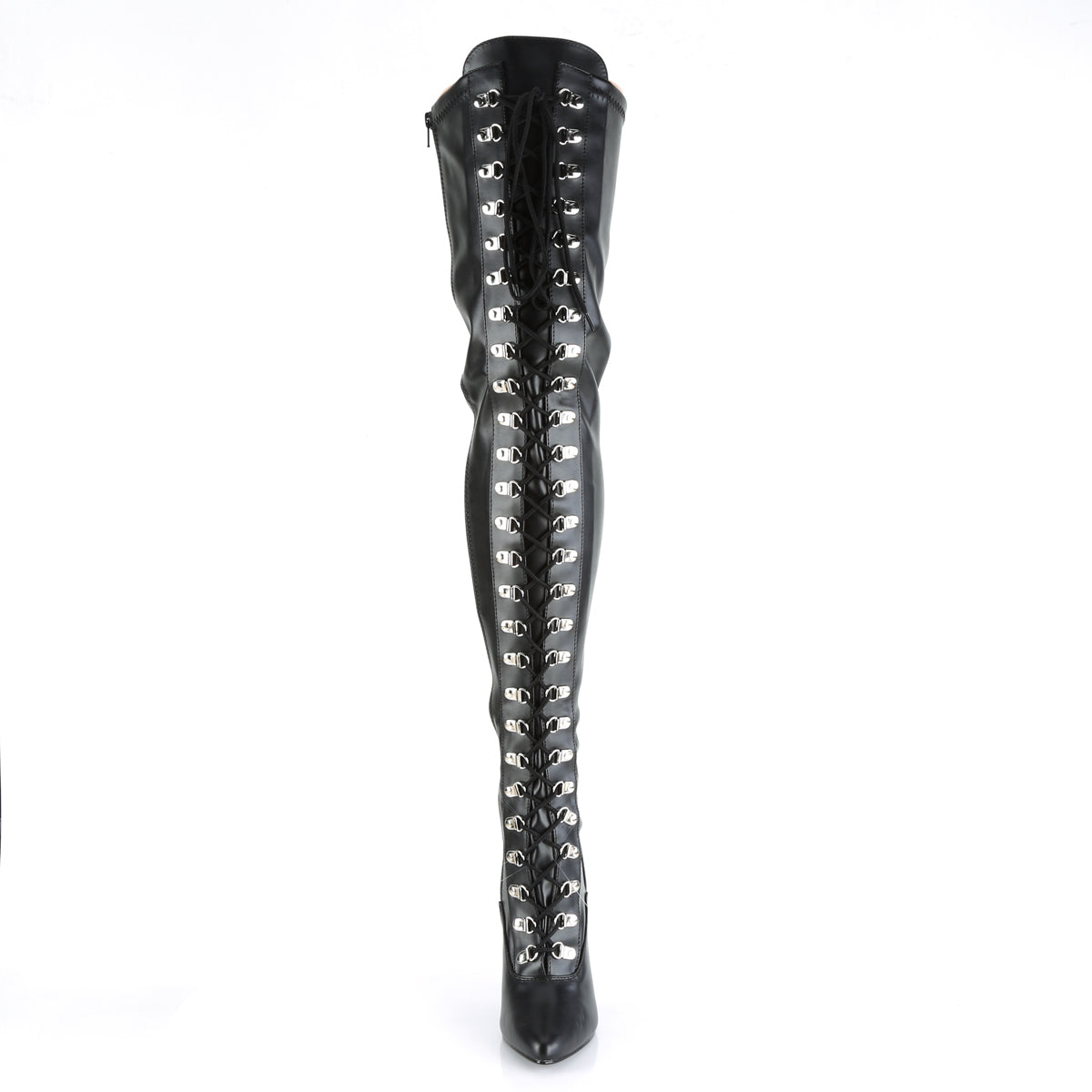 Pleaser Womens Boots SEDUCE-3024 Blk Str Faux Leather