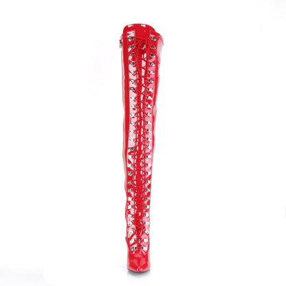 Pleaser Botas de mujer SEDUCE-3024 Red Pat
