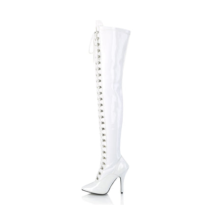 Pleaser Botas de mujer SEDUCE-3024 WHT PAT