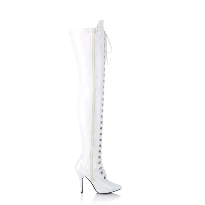 Pleaser Botas de mujer SEDUCE-3024 WHT PAT
