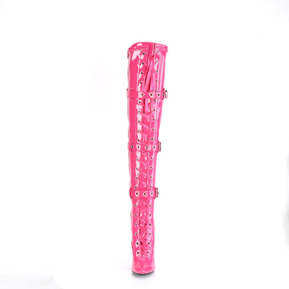 Pleaser Womens Boots SEDUCE-3028 H. Pink Str. Pat