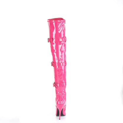 Pleaser Womens Boots SEDUCE-3028 H. Pink Str. Pat