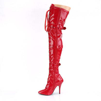 Pleaser Botas de mujer SEDUCE-3028 Red Str Pat