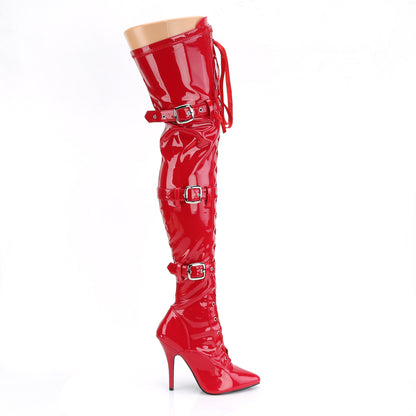 Pleaser Botas de mujer SEDUCE-3028 Red Str Pat
