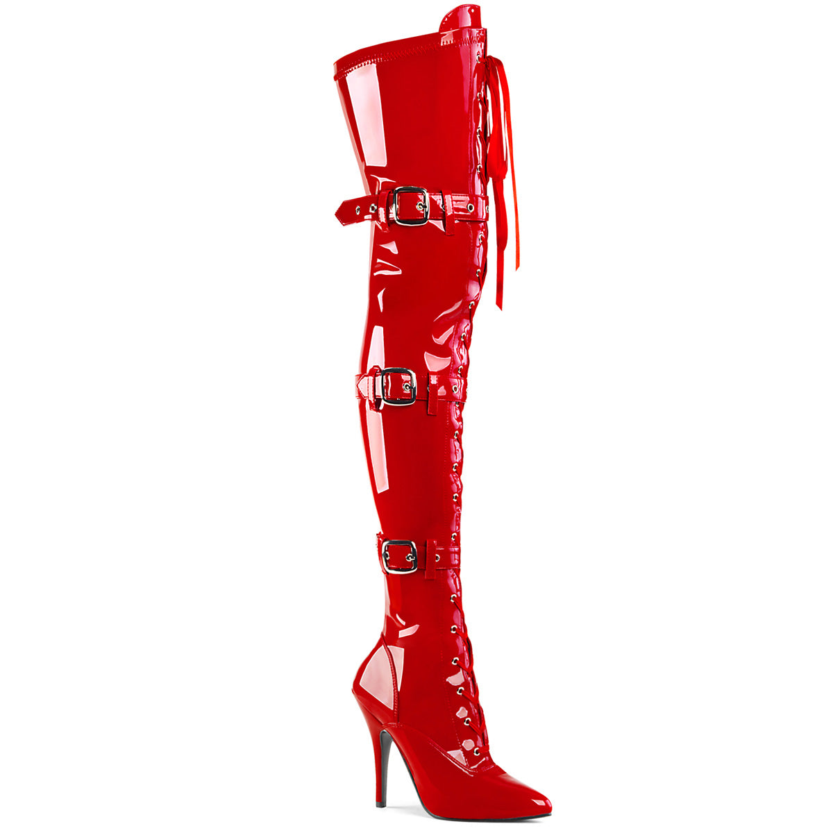 Pleaser Botas de mujer SEDUCE-3028 Red Str Pat