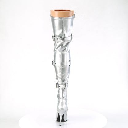 Pleaser   SEDUCE-3028 Slv Str Metallic Pu